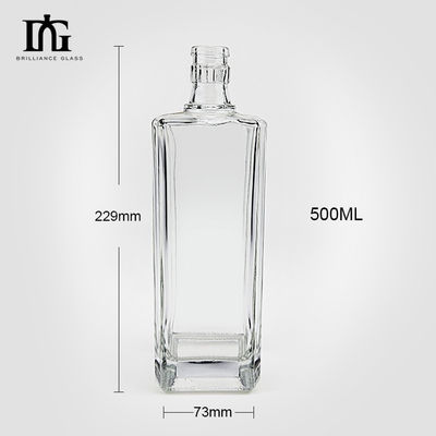 Glaskraag 750 ml Extra Flint Empire Vodka Fles voor gedistilleerde dranken Liquor Whiskey Rum Tequila