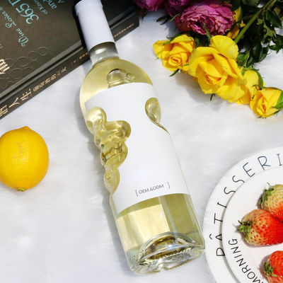 Mineraalwatermonster verstrekt 500 ml glazen drankfles met unieke vorm en kurkstop