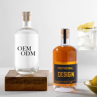375 ml Transparante Ronde Leeg Super Flint Glas Liquor Wijn Whisky Vodka Tequila Fles