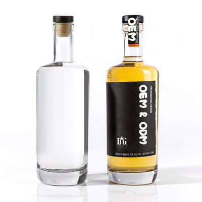 250 ml/500 ml/700 ml/750 ml flintglas flessen met een corksluiting