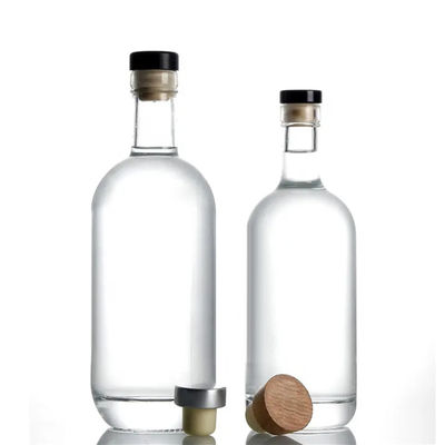 250 ml/500 ml/700 ml/750 ml flintglas flessen met een corksluiting