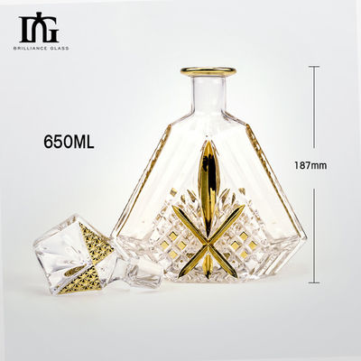 Crystal Whiskey Decanter Set met 2 ouderwetse whisky glazen