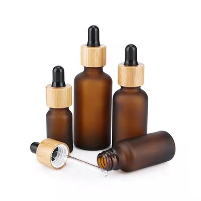 15 ml 50 ml huidverzorging Verpakking Essentiële olie dropper Glasfles voor olie aangepast logo