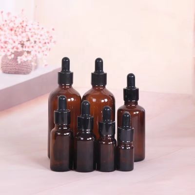 15 ml 50 ml huidverzorging Verpakking Essentiële olie dropper Glasfles voor olie aangepast logo