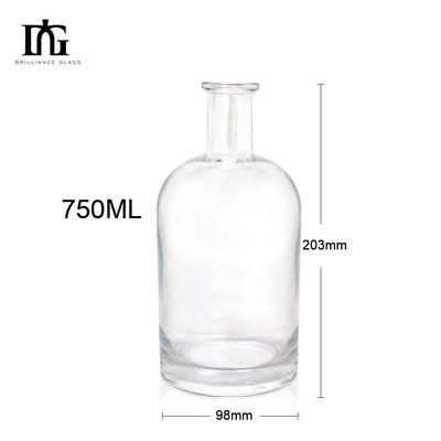 TJ028 750 ml Super Flint Doorzichtige Vodka Alcohol Liquor Glasfles