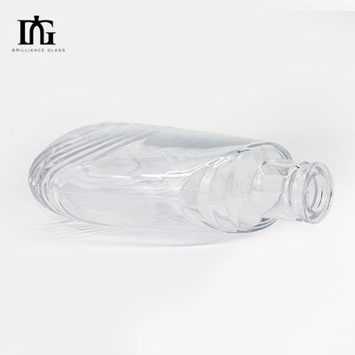 750 ml glazen heldere ronde 700 ml glazen drankflessen voor whisky en brandy TJ008