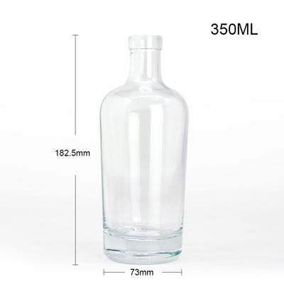 500 ml 750 ml helder herbruikbaar miniatuur drankfles met glazen lichaam