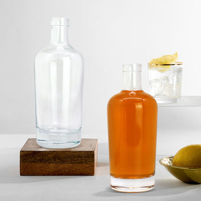 500 ml 750 ml helder herbruikbaar miniatuur drankfles met glazen lichaam