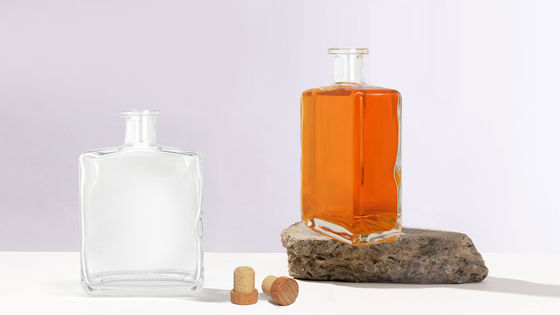Glasfles met dop voor gin rum vodka whisky tequila drank 700 ml helder