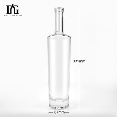 700 ml heldere hoge glazen fles voor drank Whisky Tequila Xo Spirits Vodka Gin Rum Brandy