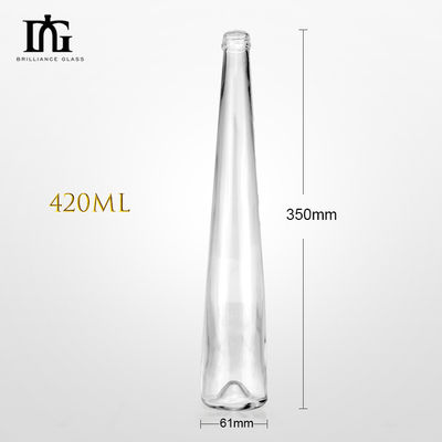 Custom 375ml 500ml 700ml 750ml Fles Body Material Glas voor Drank Fancy Liquor