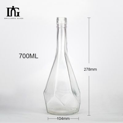 Glasfles met kurk 500 ml 375 ml vodka spirit gin 200 ml 100 ml glasmateriaal