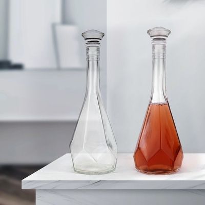 Glasfles met kurk 500 ml 375 ml vodka spirit gin 200 ml 100 ml glasmateriaal