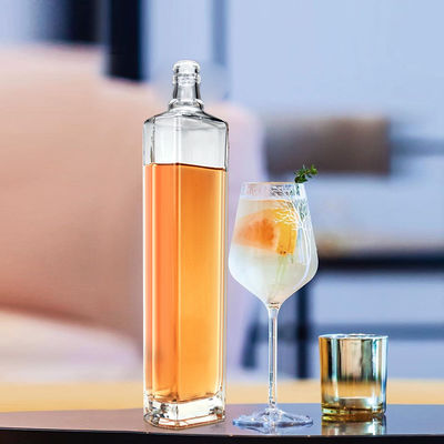 Capaciteit 500 ml/700 ml/1000 ml flintglasflessen voor ginrumwhisky