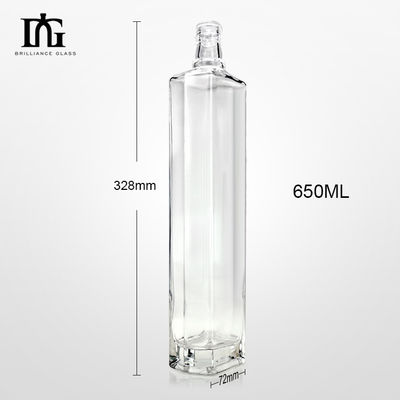 Capaciteit 500 ml/700 ml/1000 ml flintglasflessen voor ginrumwhisky