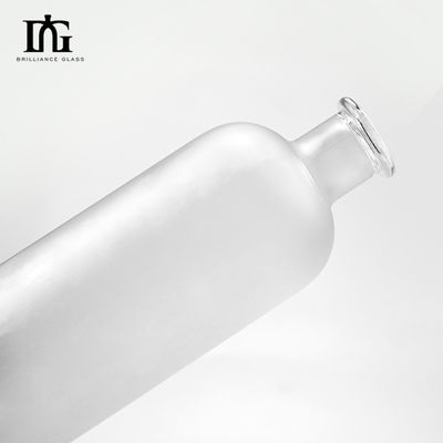 Vodka Brandy Liquor flessen met aanvaardbaar klant logo 500 ml helder rond glas