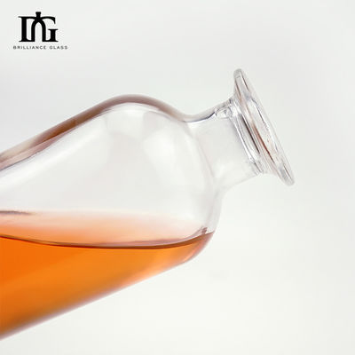 Op maat gemaakte gespleten compartimenten Glasfles voor Whiskey Rum Tequila Vodka Gin Brandy 200ml 300ml 500ml 700ml